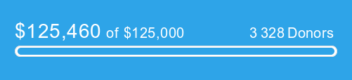 Capture d'écran de la cagnotte de la Fondation GNOME qui a dépassé les 125 000 $